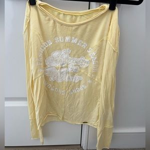 Ossira Yellow White Longsleeve with Elbow Patches